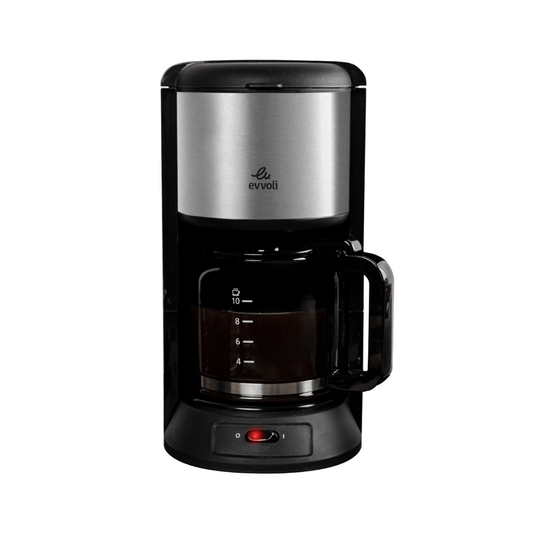 Evvoli Coffee Maker With Glass Carafe | 1000W | 1.2L