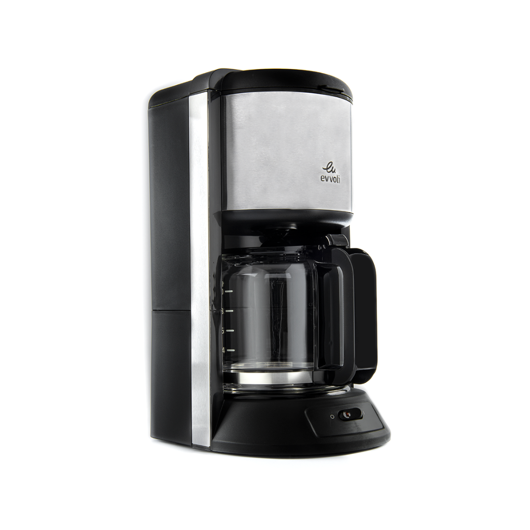 Evvoli Coffee Maker With Glass Carafe | 1000W | 1.2L