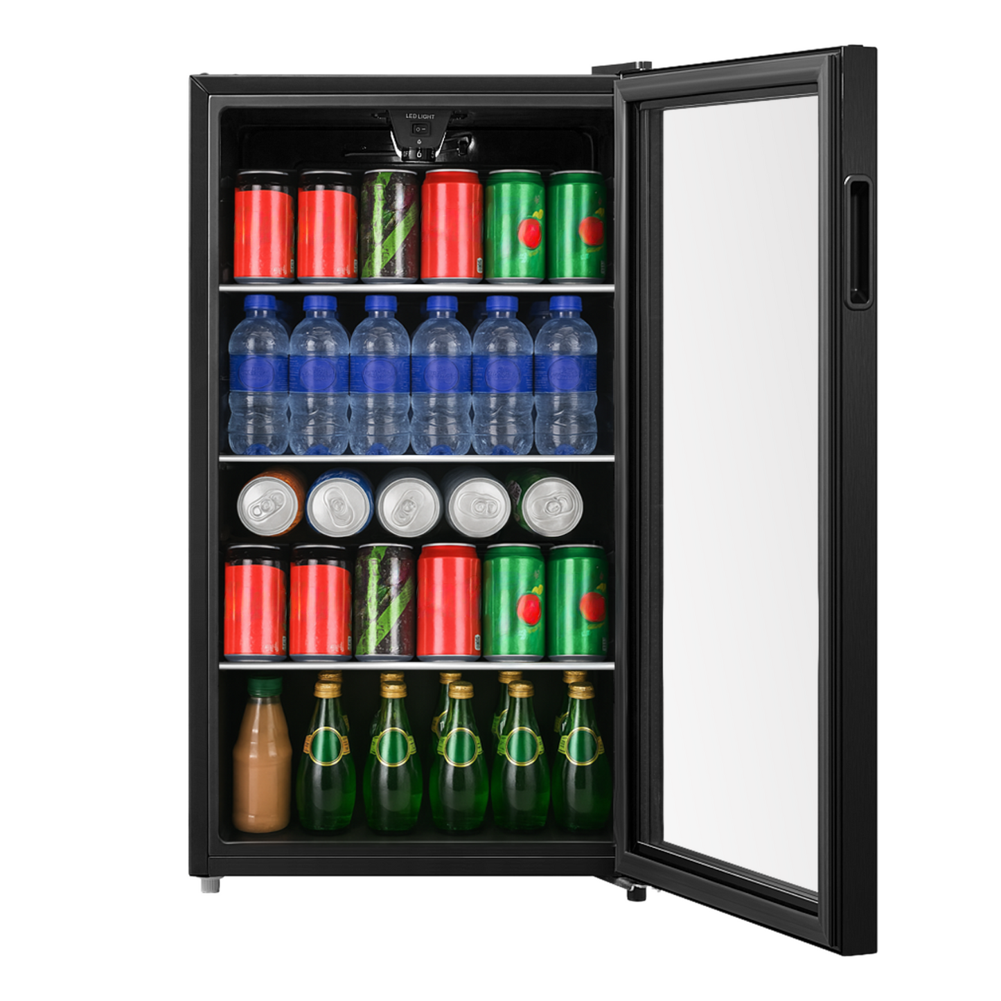 Evvoli Beverage Cooler, See-through Glass Door, Defrost Type | 99L