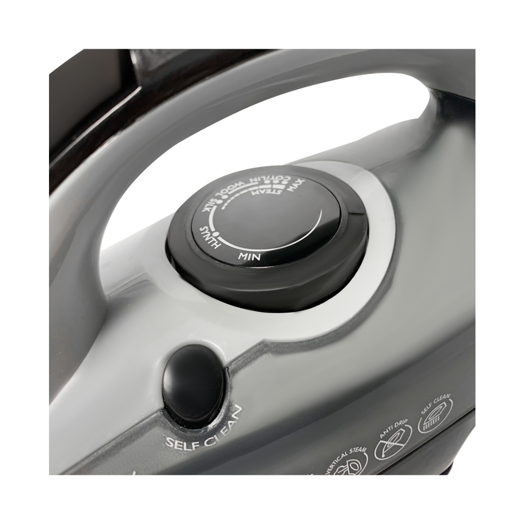 Evvoli Steam Iron With Ceramic Soleplate, Auto Shut-Off , and Anti-Drip Function | 2400W | 320ml