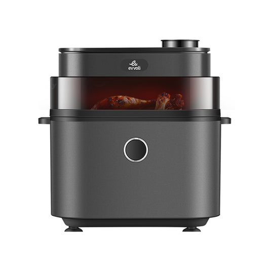 Evvoli Air Fryer with Juicy and Crispy Options | 1650W | 8L