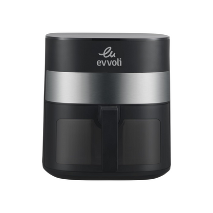 Evvoli Air fryer with 10 Preset Programs Transparent Window | 1500W | 6L