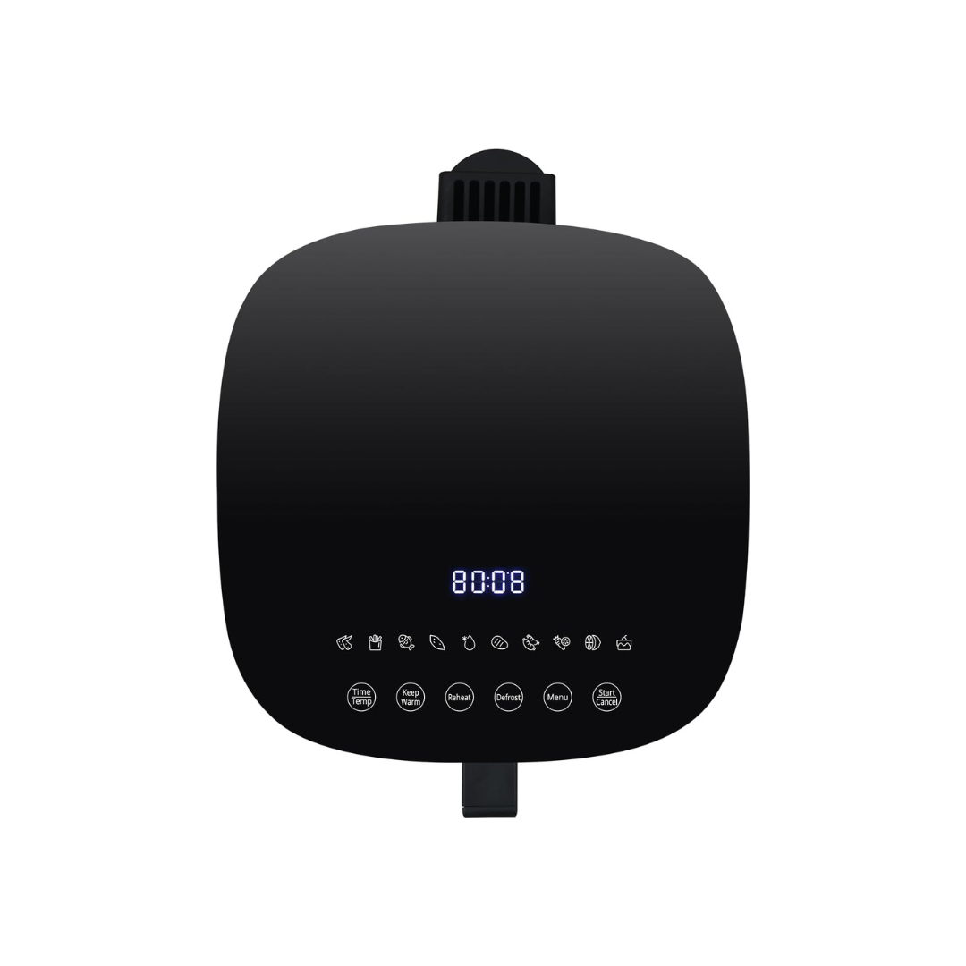 Evvoli Air fryer with 10 Preset Programs Transparent Window | 1800W | 8L