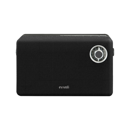 EVAUD-RB51B مكبر الصوت بلوتوث لاسلكي محمول بتصميم ريترو من إيڤولي بقوة 50 وات، اللون: أسود.