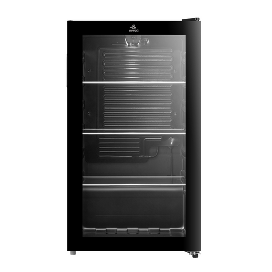 Evvoli Beverage Cooler, See-through Glass Door, Defrost Type | 99L